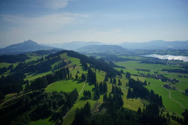 Krásná Krajina Horami Modrá Obloha — Stock fotografie