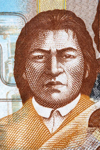 Tupac Katari Portrait Bolivian Money — Stock Photo, Image