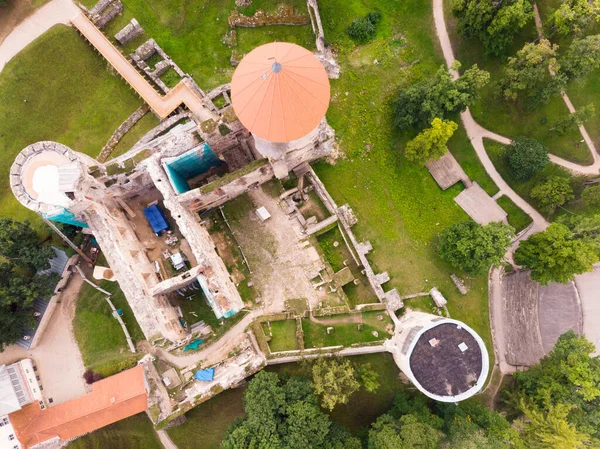 Luftaufnahme Der Alten Burg Cesis Lettland — Stockfoto