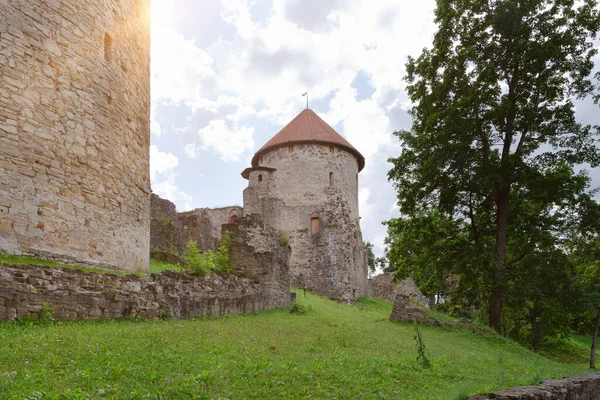 Vue Sur Vieux Château Cesis Lettonie — Photo
