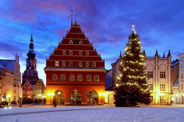 Рождественская Рыночная Площадь Вроцлаве — стоковое фото