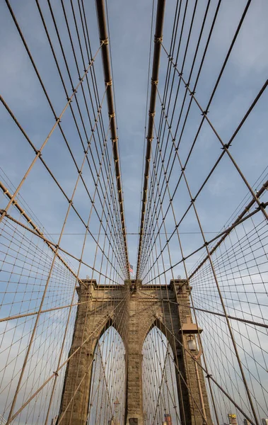 Építészet Brooklyn Bridge East River Brooklyn New York City Nyc — Stock Fotó