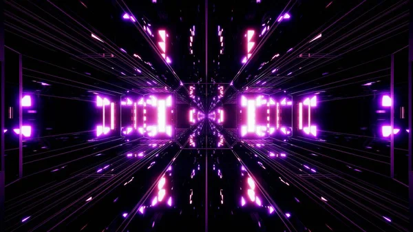 Dak Reflective Scifi Tunnel Background Nicec Glow Illustration Rendering Beautiful — стоковое фото