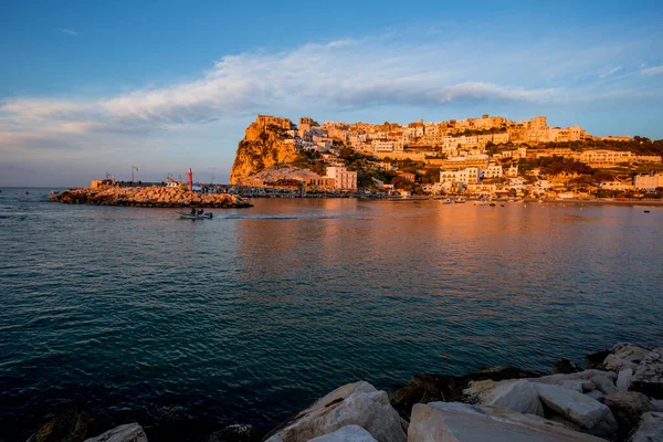 Talya Panoramik Akdeniz Manzarası Puglia Gargano Peschici — Stok fotoğraf