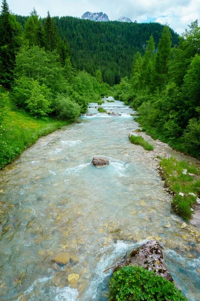 Fischleinbach Potok Jižním Tyrolsku — Stock fotografie