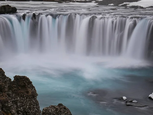 Красивый Водопад Горах — стоковое фото