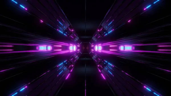 Темний Космос Науковий Тунельний Фон Ілюстрація Футуристична Темно Висока Контрастність — стокове фото