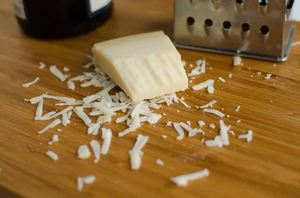 Сыр Масло Деревянной Доске — стоковое фото