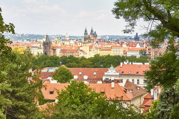 Praga Jest Stolicą Jednocześnie Najbardziej Zaludnionym Miastem Republiki Czeskiej — Zdjęcie stockowe