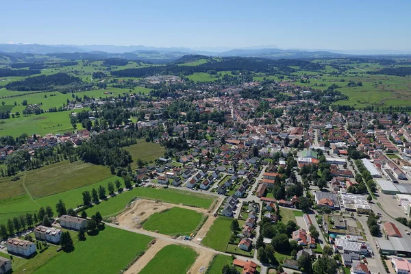 Vanuit Lucht Uitzicht Stad Van Oude Stad — Stockfoto