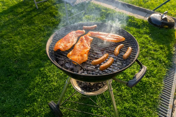 Carne Alla Griglia Barbecue — Foto Stock