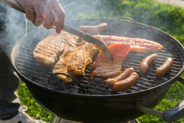 Carne Alla Griglia Barbecue — Foto Stock