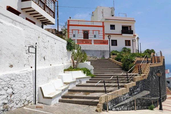 Candelaria Acogedor Pueblo Tenerife Escaleras Casas Verano Islas Canarias —  Fotos de Stock