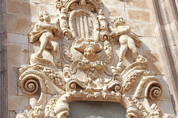 Szczegóły Kościoła Santa Isabel Portugal Saragossa Hiszpania — Zdjęcie stockowe