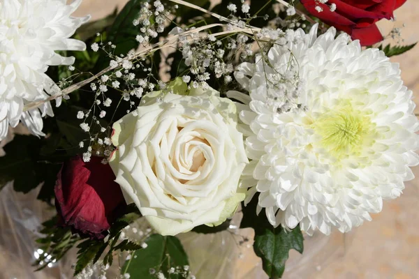 Belo Buquê Casamento Flores — Fotografia de Stock