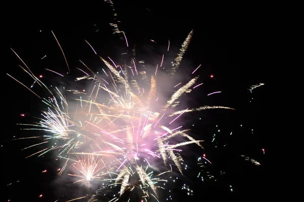 Fuegos Artificiales Costa Blanca España — Foto de Stock