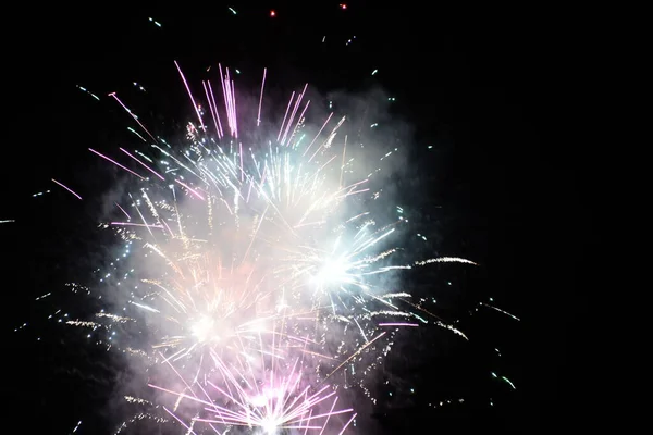 Fuochi Artificio Sulla Costa Blanca Spagna — Foto Stock