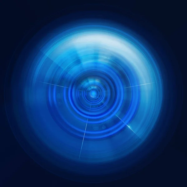 High Tech Cyfrowy Spin Przycisk Futurystyczna Technologia Motyw Niebieski Kolor — Zdjęcie stockowe