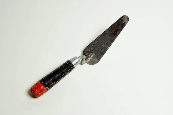 Ujęcie Bliska Śrubokręta Nożem Białym Tle — Zdjęcie stockowe