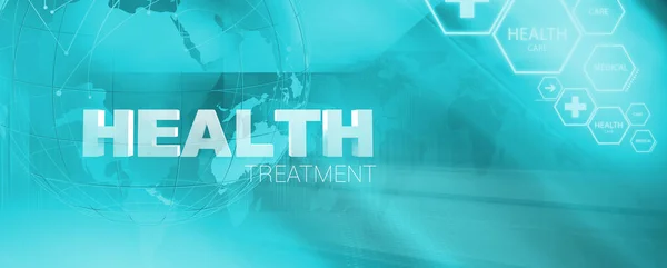 Medical Helath Treatment Banner Suitable Healthcare Medical News Topic — Stock Photo, Image