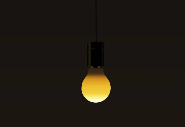 Einzelne Glühbirnen Auf Einem Braunen Hintergrund Seien Sie Anders Clipping — Stockfoto