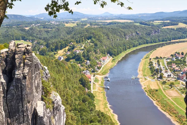 Como Suiza Sajona Parte Alemana Las Montañas Arenisca Del Elba — Foto de Stock