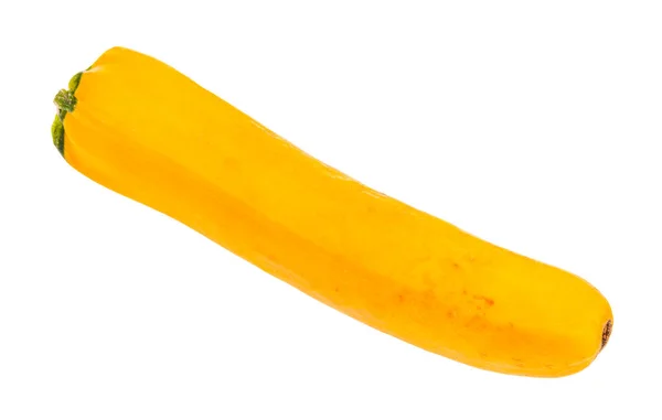 Świeże Dojrzałe Żółte Cukinie Wyizolowane Białym Tle — Zdjęcie stockowe