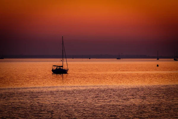 Sonnenuntergang Über Dem Meer — Stockfoto