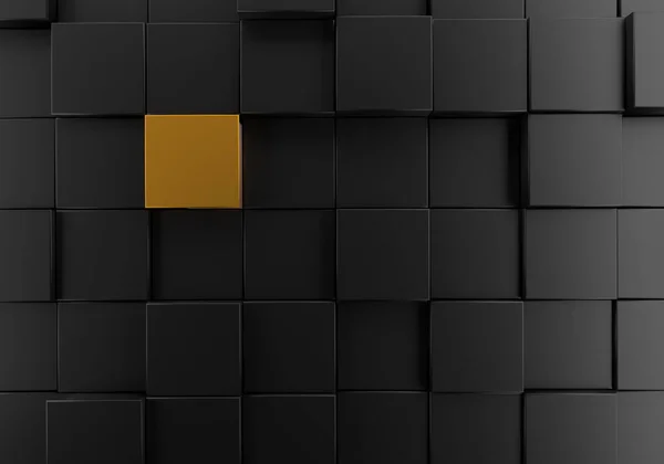 Abstracte Kubussen Van Zwart Witte Achtergrond — Stockfoto