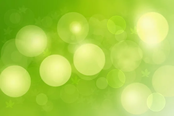 Abstract Bright Spring Summer Landscape Texture Natural Light Green Bokeh — Stock Photo, Image