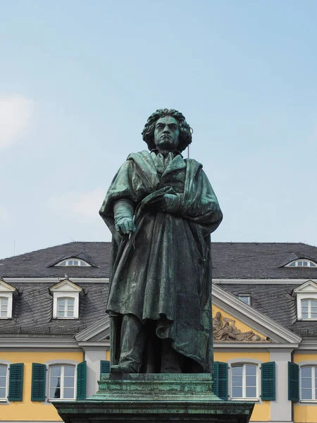 Beethoven Denkmal Odsłonięty 1845 Brązowy Pomnik Bonn Niemcy — Zdjęcie stockowe