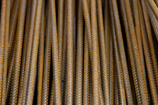 Steel Reinforcement Construction Industrial Background — Stock Photo, Image