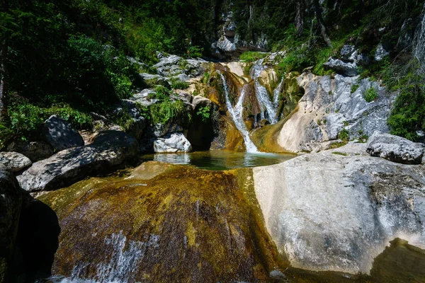 Waterfall Path Loferer Alm Oostenrijk — Stockfoto