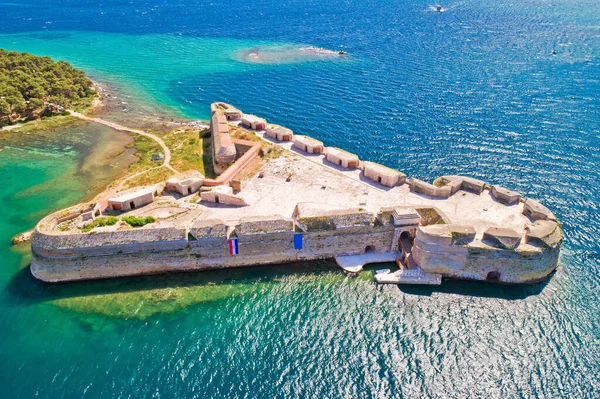 Saint Nikola Fortress Overlooking Sibenik Bay Entrance Archipelago Dalmatia Croatia — Stock Photo, Image