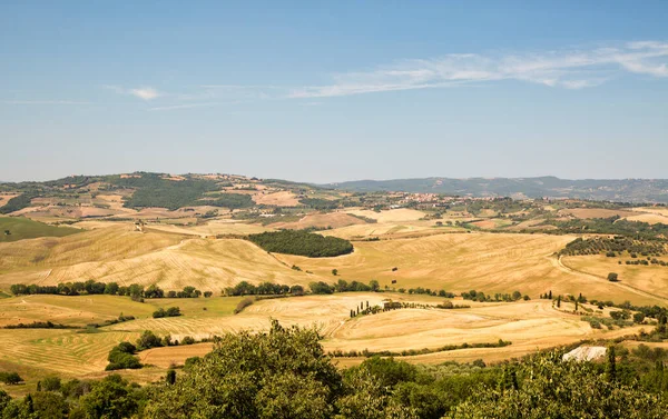 Schöne Landschaft Mit Einer Straße Grünen — Stockfoto