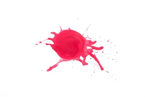 Gota Sangue Vermelho Fundo Branco — Fotografia de Stock