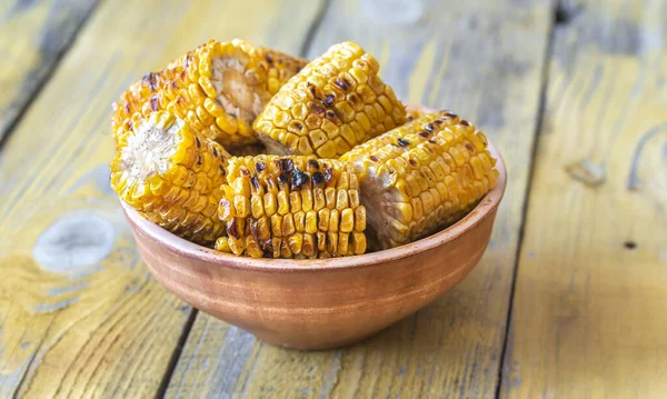 Sweet Corn Деревянном Фоне — стоковое фото