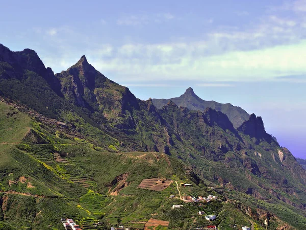 Extrem Grüne Landschaft Den Anaga Bergen Auf Der Kanareninsel Teneriffa — Stockfoto