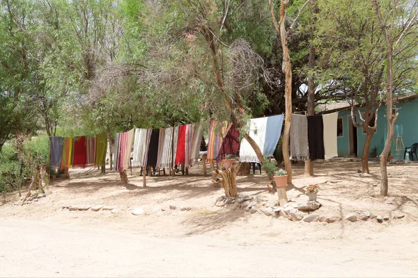 阿根廷胡胡伊省Camino Los Artesano公路沿线用羊绒 美洲驼和维多利亚制成的手工纺织品 — 图库照片