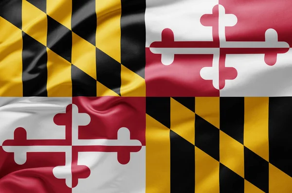 Drapeau État Maryland États Unis Amérique — Photo