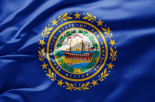 Vlajka Státu New Hampshire Spojené Státy Americké — Stock fotografie