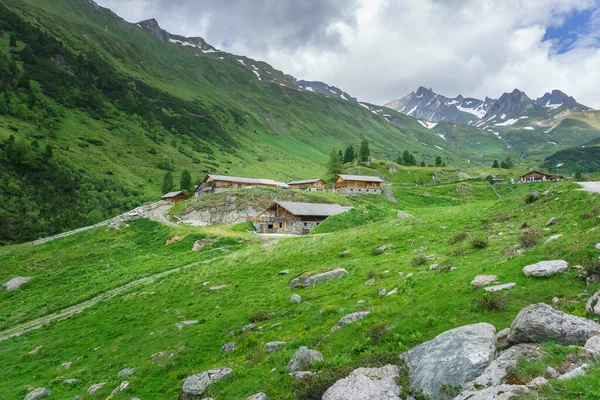 Turistika Reintalu Knuttenalmu Jižním Tyrolsku — Stock fotografie