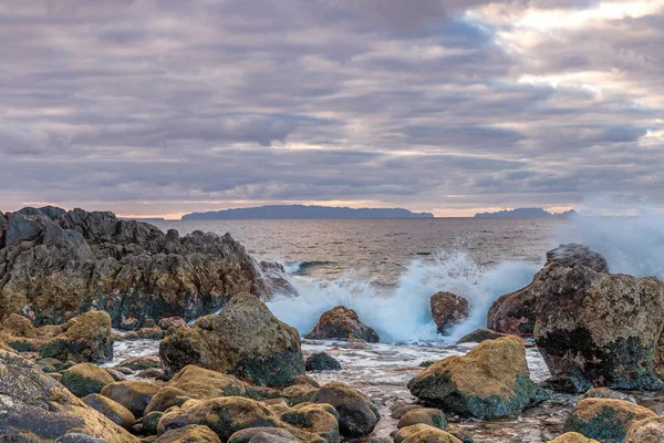 Amanecer Costa Oriental Isla Madeira — Foto de Stock