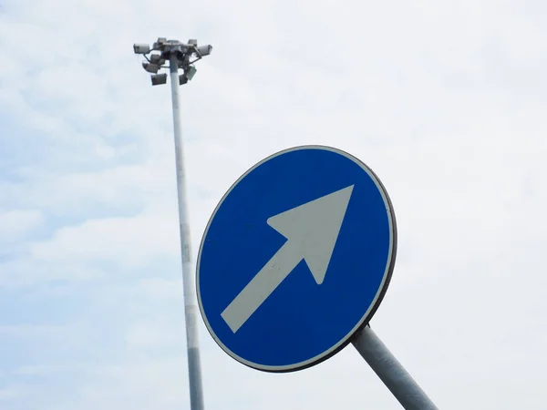 Regulatory Signs Proceed Direction Indicated Arrow Traffic Sign — Stock Photo, Image