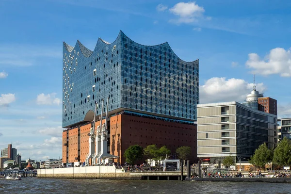 Duitsland Vrije Hanzestad Hamburg Elbphilharmonie Aan Elbe — Stockfoto