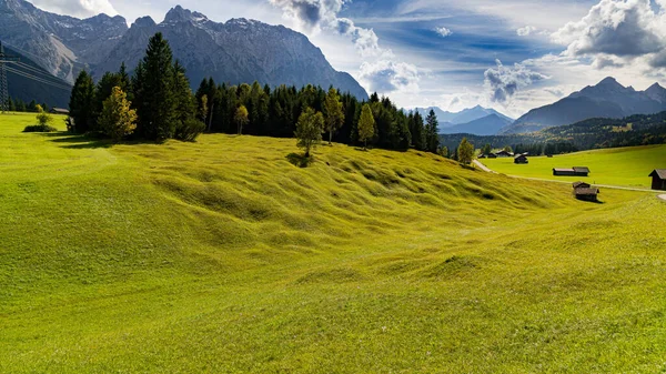 Prados Jorobados Las Montañas Karwendel —  Fotos de Stock
