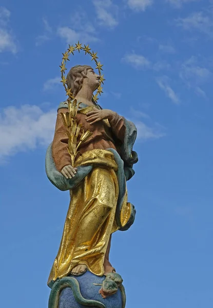 Statua Della Libertà Nella Città Barcellona — Foto Stock