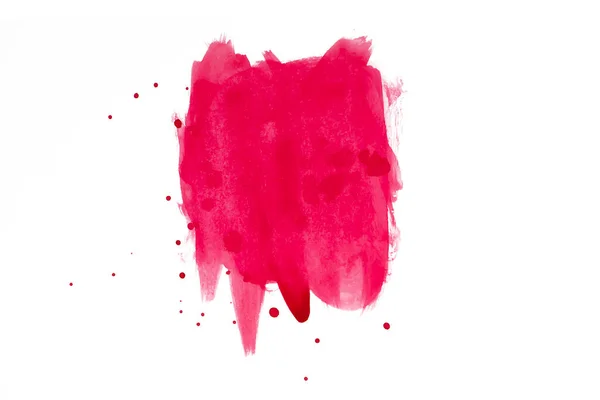 Red Ink Blot White Background — Stock Photo, Image