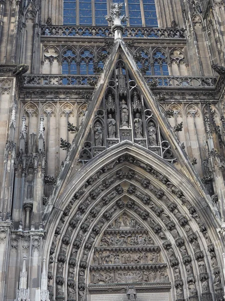 Koelner Dom Hohe Domkirche Sankt Petrus Betekenis Peter Cathedral Gotische — Stockfoto