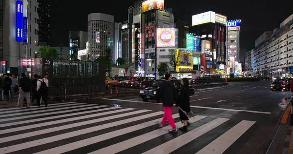 Tokyo Japonya Haziran 2019 Ikebukuro Bölgesi Şehir Sokağı Gece — Stok fotoğraf